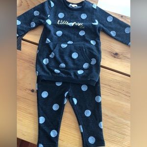 3 Pommes top and pants 6/9M